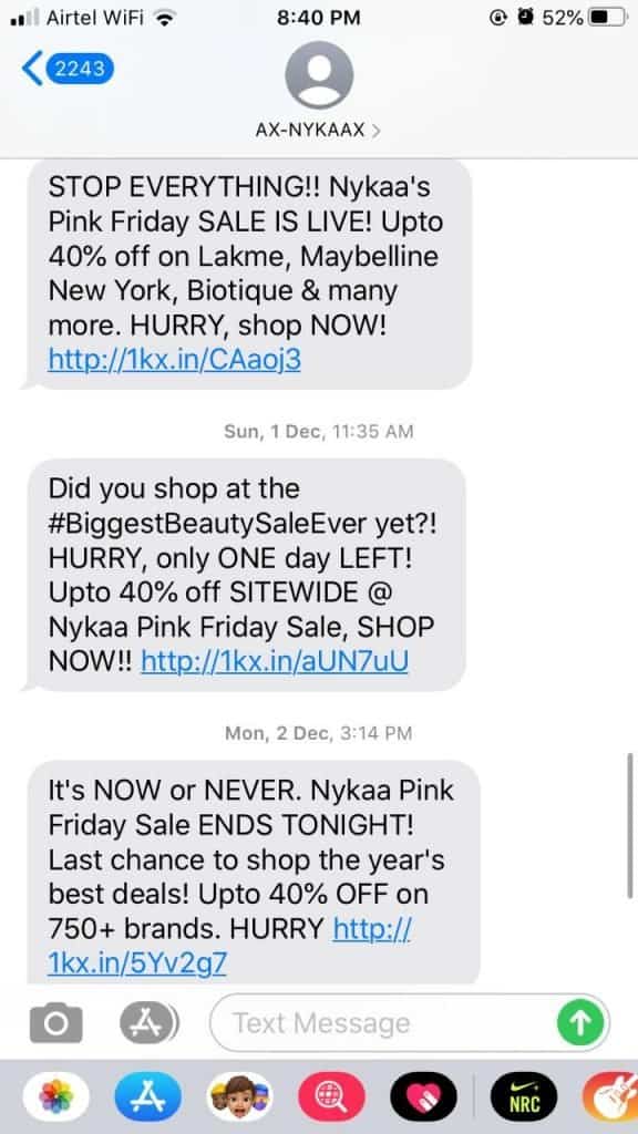 SMS Marketing Example 8
