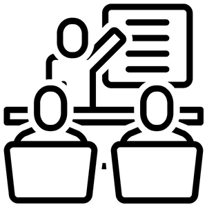 Person describing himself to others