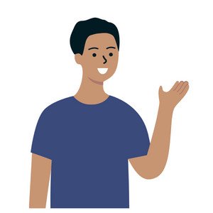 Person introducing himself